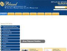 Tablet Screenshot of blessedhcp.com